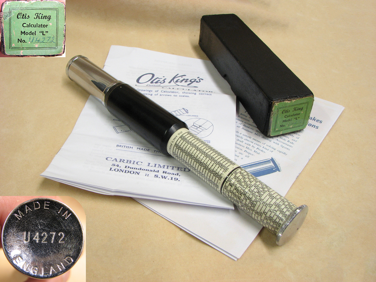 Early 1960's Otis King Model L Type C sliderule
